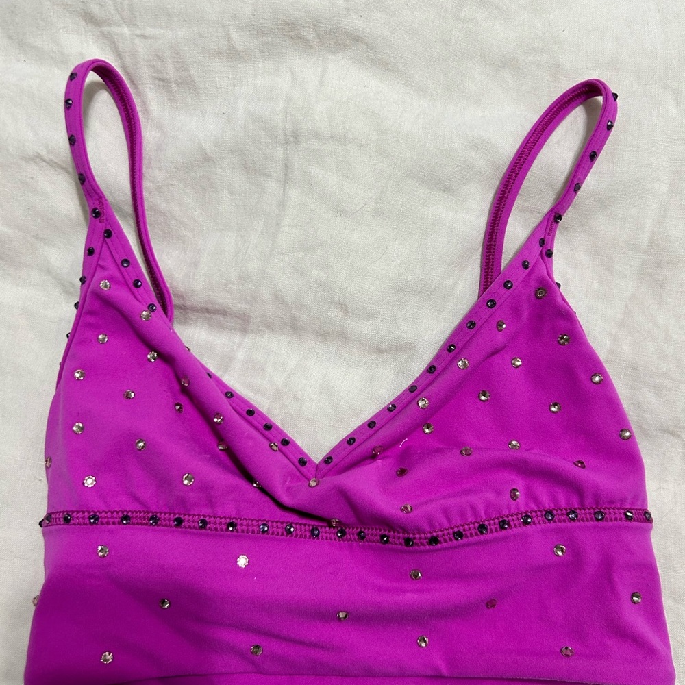 Lululemon align sweetheart rhinestone sports bra 4